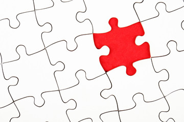 Fototapeta premium Missing piece in a puzzle, business conception