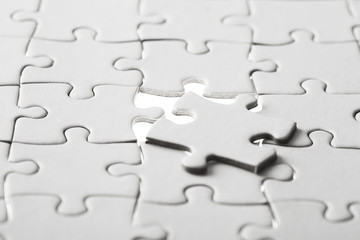 Puzzle, business team work conception