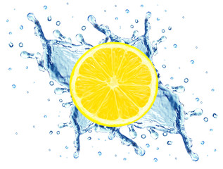 Fototapeta na wymiar lemon splash