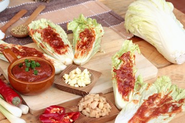 Kimchi of korean food traditional.