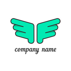 green wings like company branding