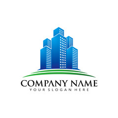 Simple Elegant Real Estate apartment logo icon