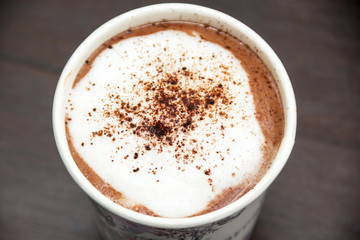 Hot coffee Cappuccino