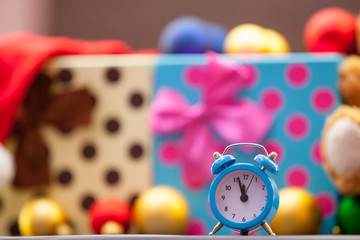 Alarm clock on christmas