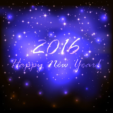 New Years blue starry background