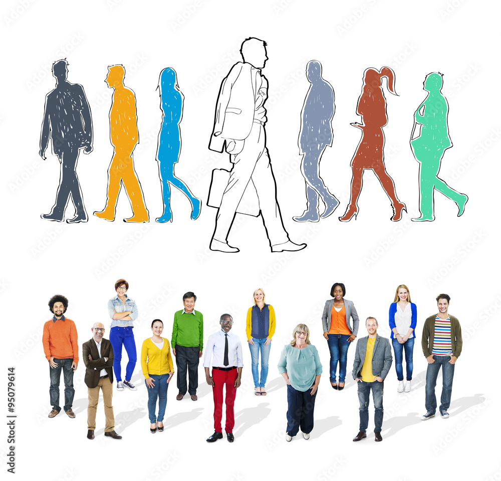 Poster individually different decision determine choice concept