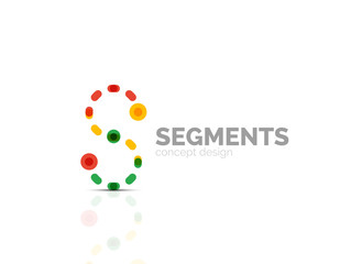 Vector outline minimal abstract geometric logo