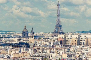 Fototapeta na wymiar View on Paris form Notre Dame cathedral