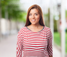 portrait of a beautiful woman posing standing