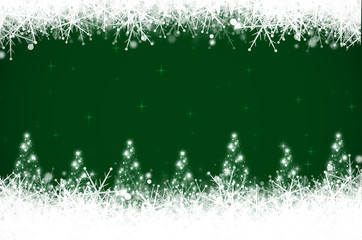 Green christmas and New Year background.