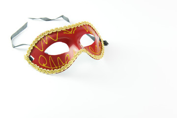 Red masquerade mask