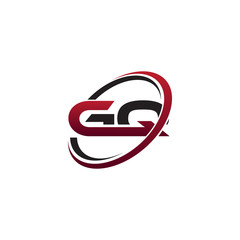 Modern Initial Logo Circle GQ