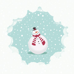 Snowman christmas card
