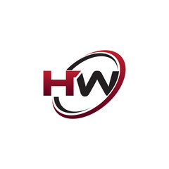 Modern Initial Logo Circle HW
