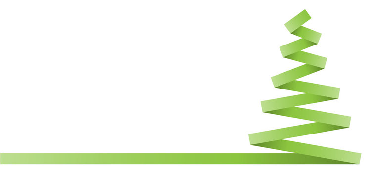 Weihnachten Weihnachtsbaum Deko Banner gr&uuml;n