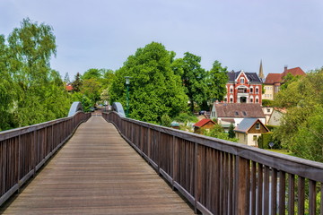 Fototapeta na wymiar Rüdersdorf, Holzbrücke