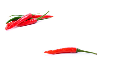 red hot chili pepper isolated on a white background