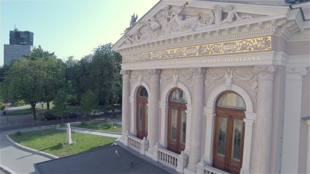AERIAL: Flying over the opera