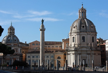 Fototapeta na wymiar Rome, le forum de Trajan, Italie