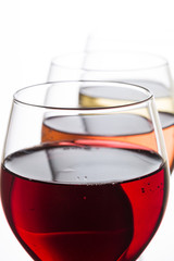 White wine, Red wine and Rose