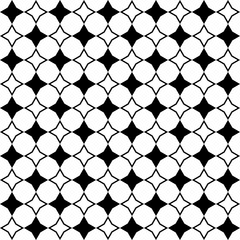 Seamless decorative vector background with geometric shapes 