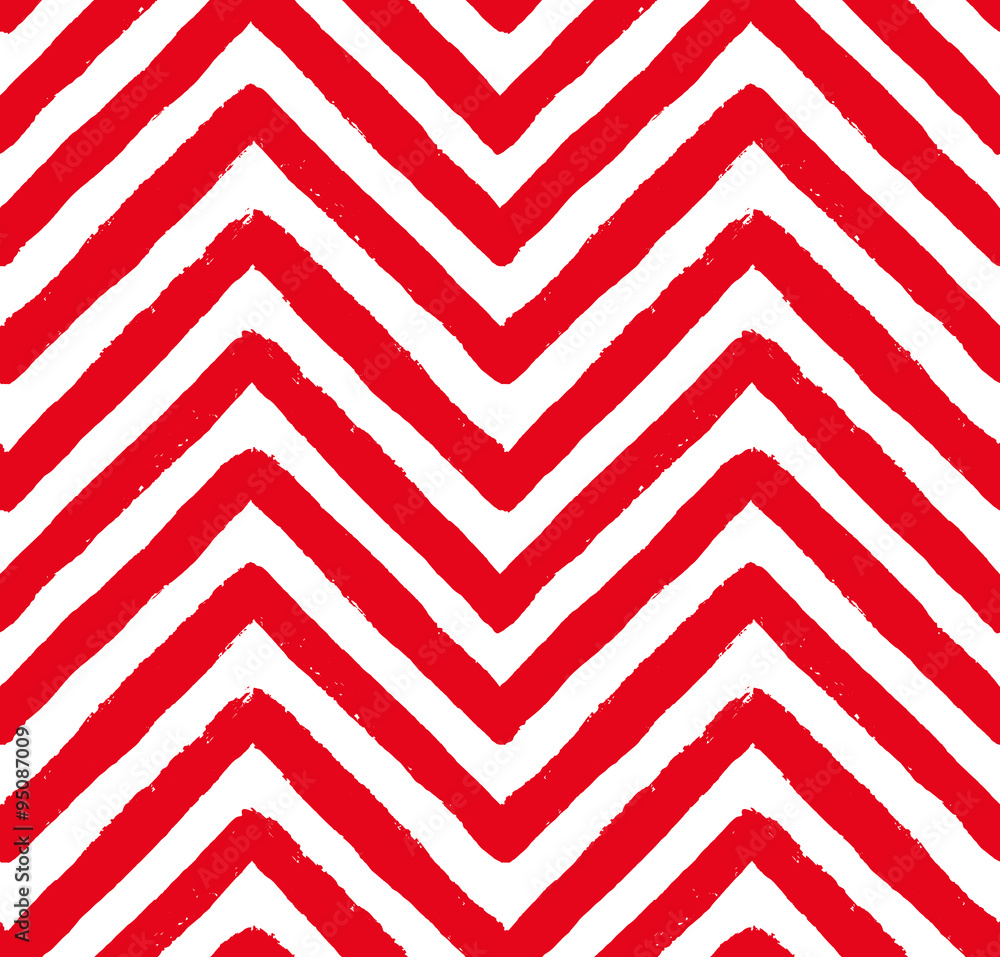 Aufkleber vector red chevron seamless pattern