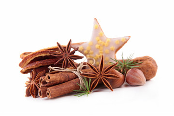cinnamon,anise and walnut