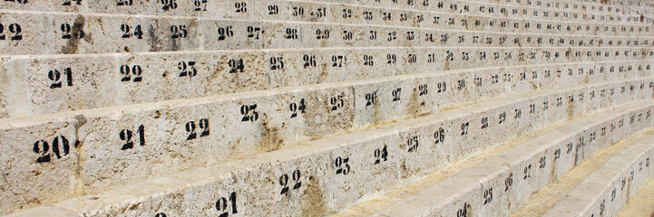 Arènes de Malaga / Gradins numéroté