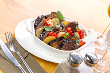 Grilled vegetables salad