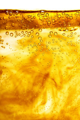 juice with bubbles background