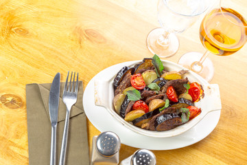 Grilled vegetables salad