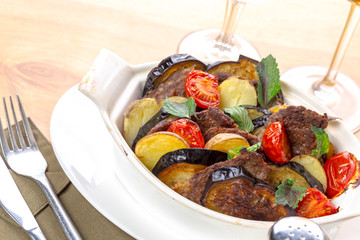 Grilled vegetables salad