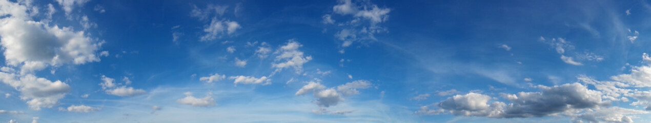 Fototapeta na wymiar Panorama, beautiful cloudscape over horizon.