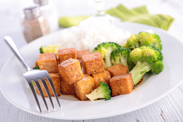 tofu and vegetable