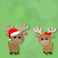 Rentiere - Vektor Grafik