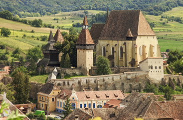 Old saxon fortified church
