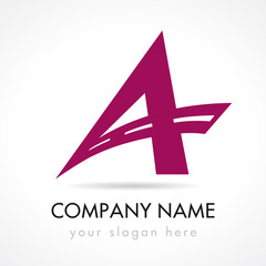 A company logo. Letter A logo icon design, template elements