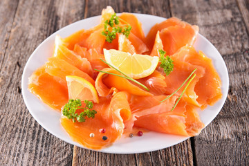 smoked salmon
