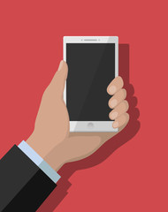 Smartphone flat concept