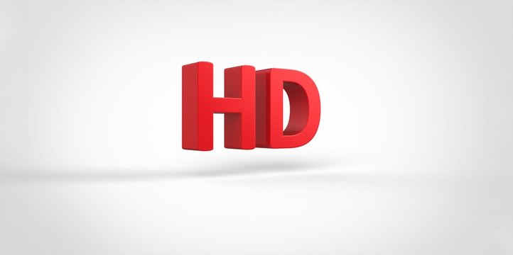 HD 3D red text Illustration word Render isolated on White grey gray Background