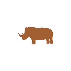 Icon, silhouette of a rhinoceros.