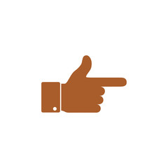 Icon cursor pointing finger.
