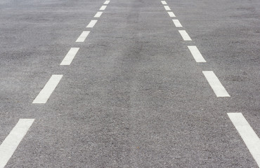 Empty Lane on The Road