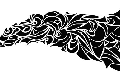 Fototapeta premium Abstract black composition of the various elements