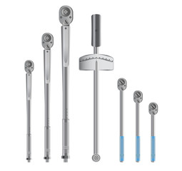 Torque wrenches isolated on white background