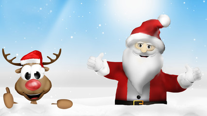Christmas wood Santa Claus