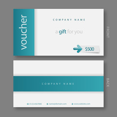 Modern Gift Voucher Template.