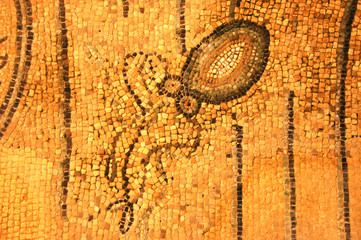 roman mosaic of an octopus
