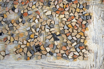 Laying Venetian mosaic floor