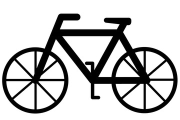 自転車のイラスト　左向き